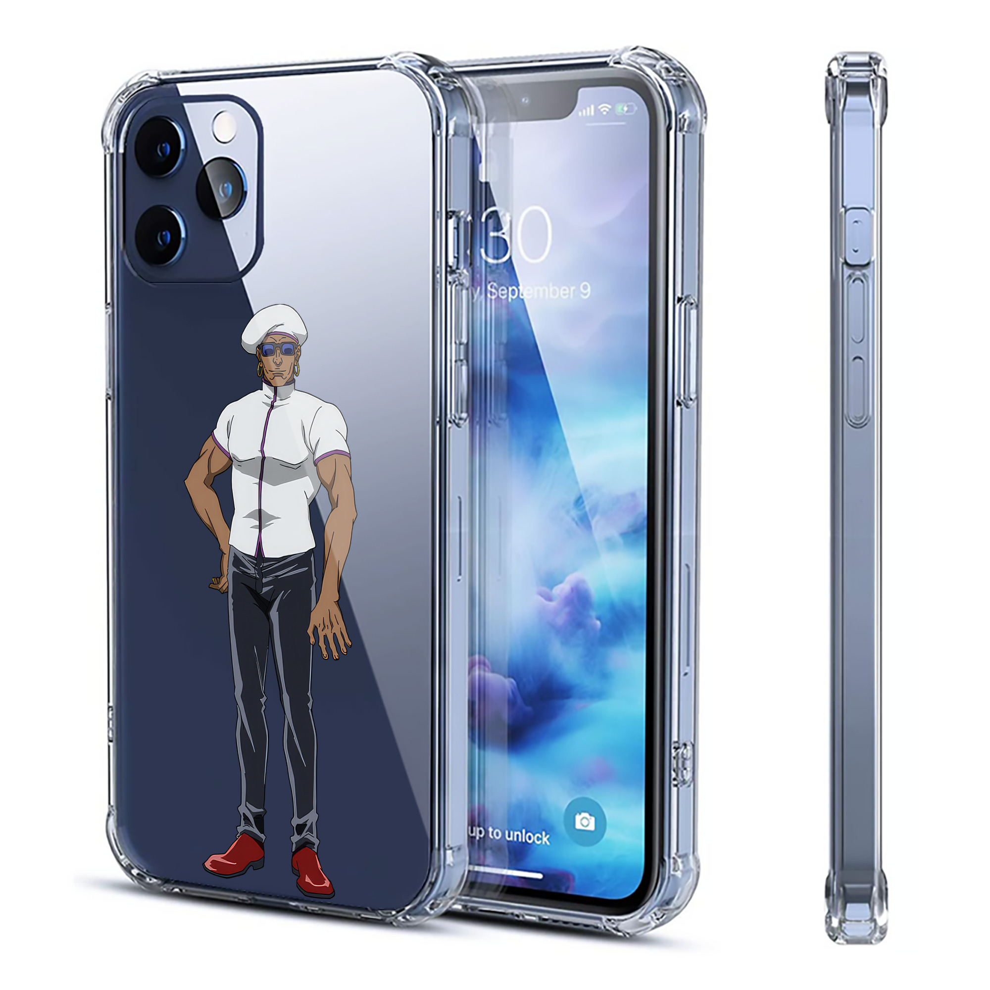 （画像用） 呪術廻戦 Jujutsu Kaisen 【iPhone 12シリーズ対応】透明スマホケース（クリアソフトケース）